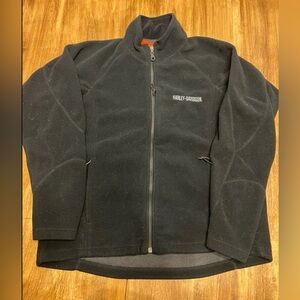 Harley Davidson Men’s Fleece Jacket Small Black